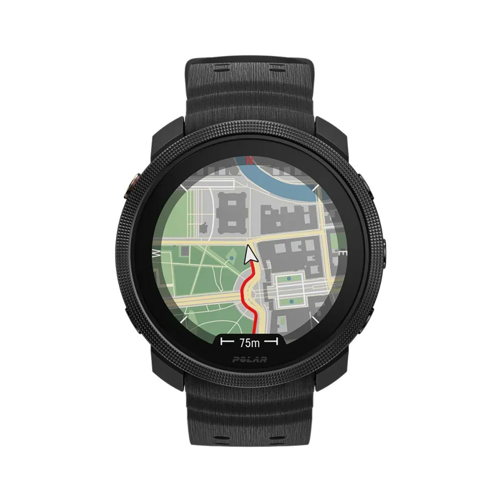 Polar Vantage V3 Silicone Grain Strap (Black)
