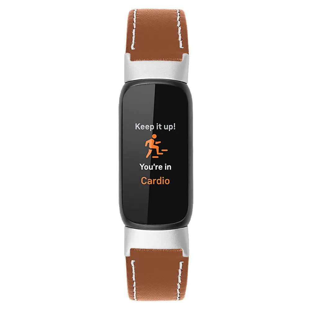 Fitbit Luxe Modern Leather Strap (Brown)