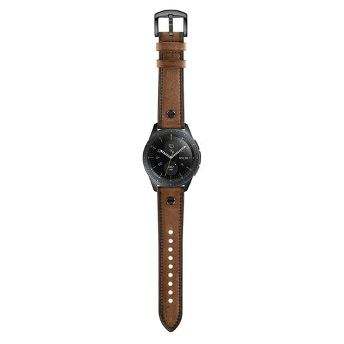 Amazfit Active 2 Leather Strap with Screw (Dark Brown)