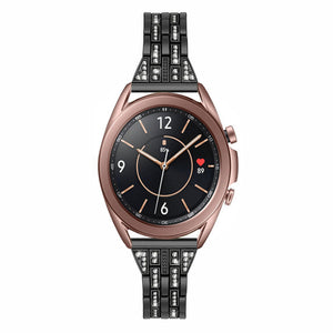 Diamond Steel Strap, on a watch, direct front view