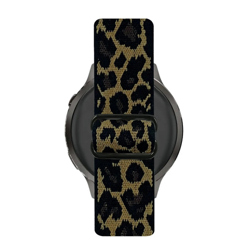 Bandz Garmin Venu 4 - 41mm Elastic Nylon Strap (Leopard)