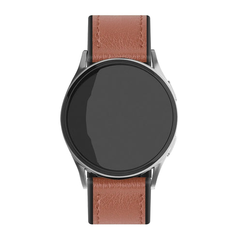 Suunto 9 Peak Leather Hybrid Strap (Light Brown)