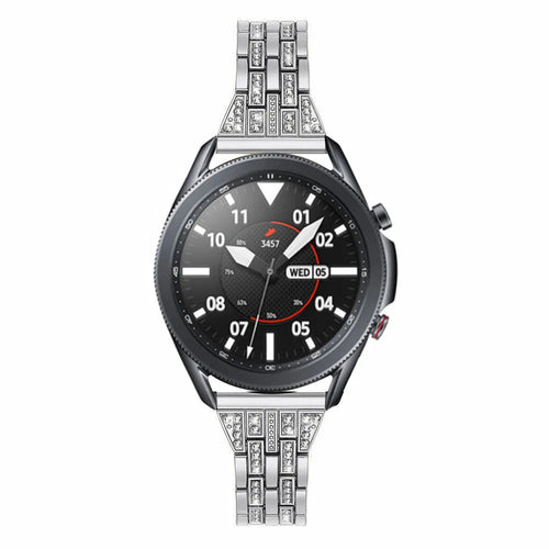 Diamond Steel Strap, on a watch, direct front view
