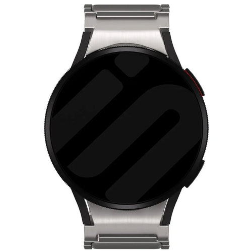 Titanium Strap 'One Push', on a watch, direct front view