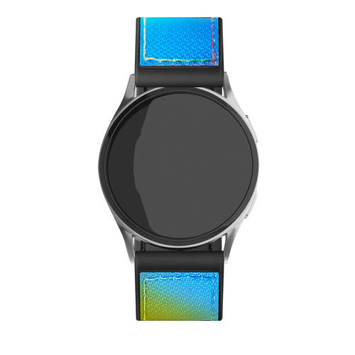 Nylon Hybrid Strap, on a watch, direct front view