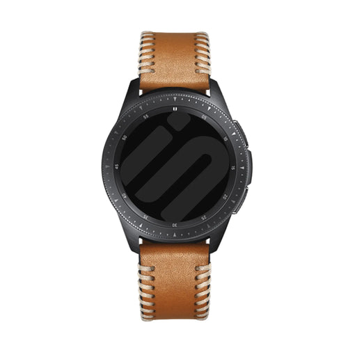 Fossil Gen 5e - 44mm Stitched Leather Strap (Brown)