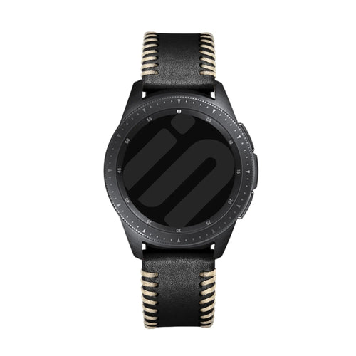 Suunto Run Stitched Leather Strap (Black)