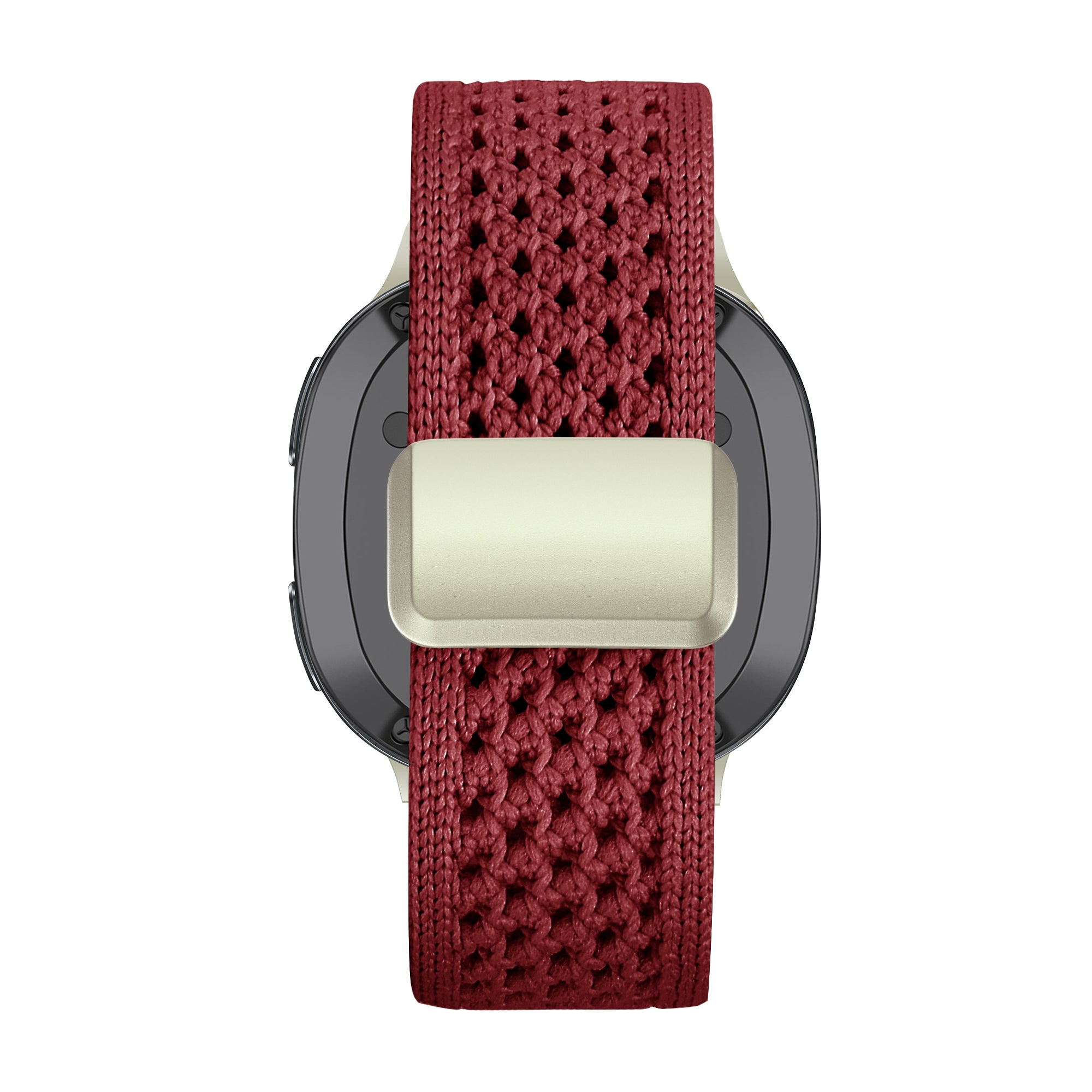 Bandz Samsung Galaxy Watch 9 - 44mm Vintage Nylon Strap (Wine Red)
