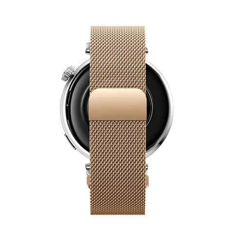 Bandz Huawei Watch GT 6 - 41mm Milanese Strap 'Easy fit' (Rose Gold)