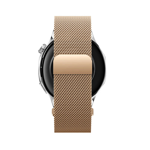 Bandz Huawei Watch GT 3 Pro 43mm Milanese Strap 'Easy fit' (Rose Gold)