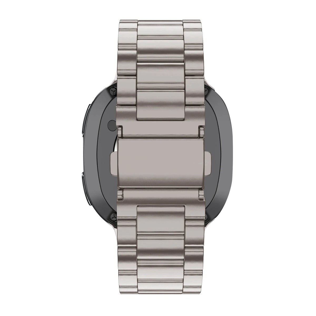 Steel Strap 'Classic', titanium, on a watch, direct rear view