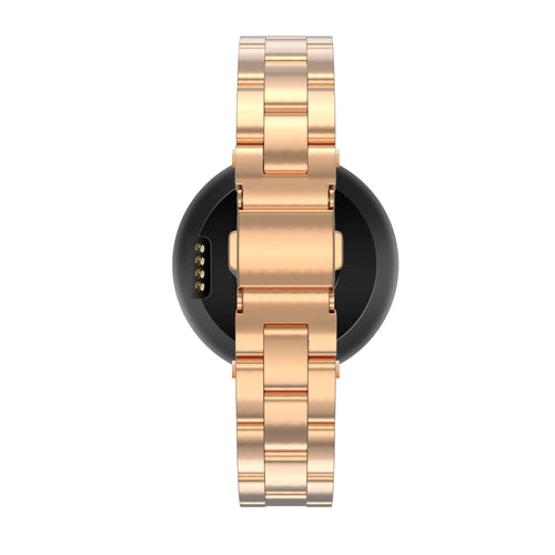 Steel Strap 'Classic', rose gold, on a watch, direct rear view