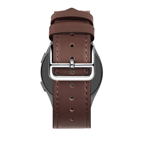 Bandz Huawei Watch GT 6 - 46mm Leather Strap 'Deluxe' (Brown)