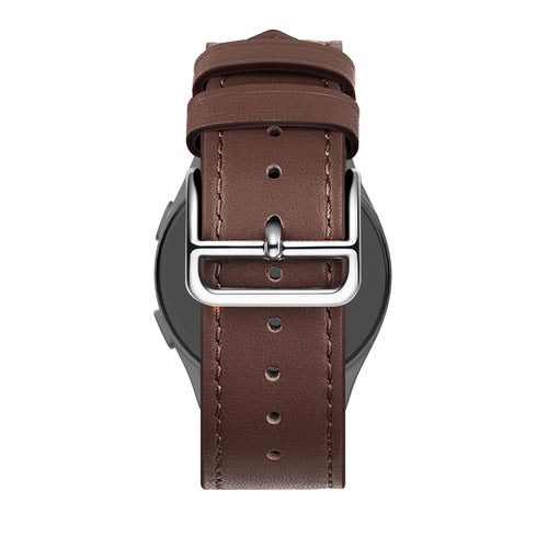 Bandz Amazfit Balance 2 Leather Strap 'Deluxe' (Brown)
