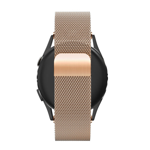 Bandz Garmin Forerunner 255s Milanese Loop Strap (Rose Gold)