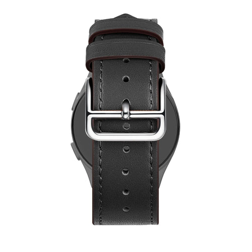 Bandz OnePlus Watch Lite Leather Strap 'Deluxe' (Black)