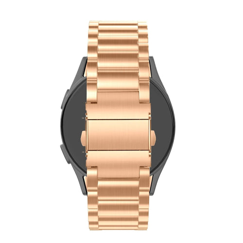 Steel Strap 'Classic', rose gold, on a watch, direct rear view
