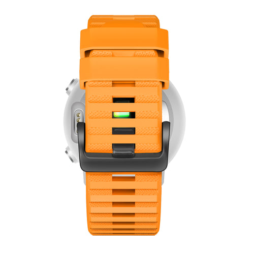 Bandz Garmin D2 Bravo Buckled Silicone Strap (Orange)