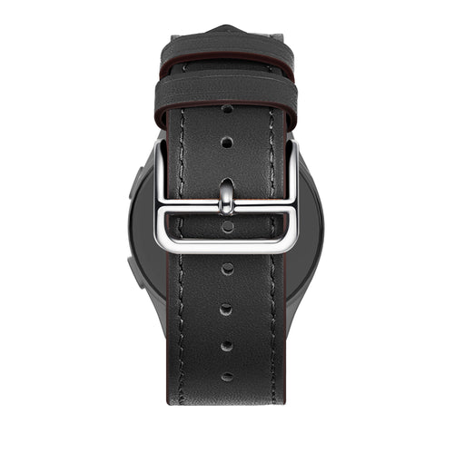 Bandz Huawei Watch GT 6 - 46mm Leather Strap 'Deluxe' (Black)