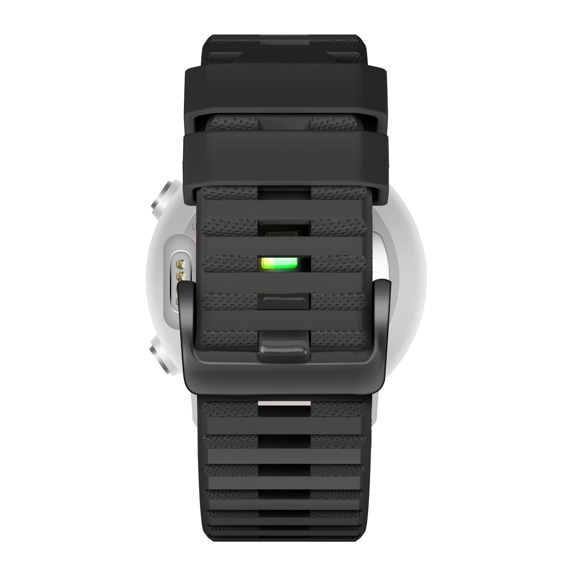Bandz Garmin Quatix 8 - 51mm Buckled Silicone Strap (Black)