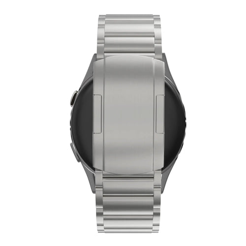 Bandz Garmin Forerunner 265s Titanium Link Strap (Silver)