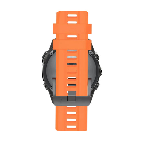 Bandz Garmin Fenix 7s Silicone Strap 'Classic' (Orange)