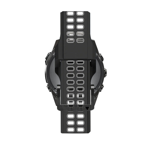 Bandz Garmin Forerunner 945 Buckled Sport Strap (Black/Grey)
