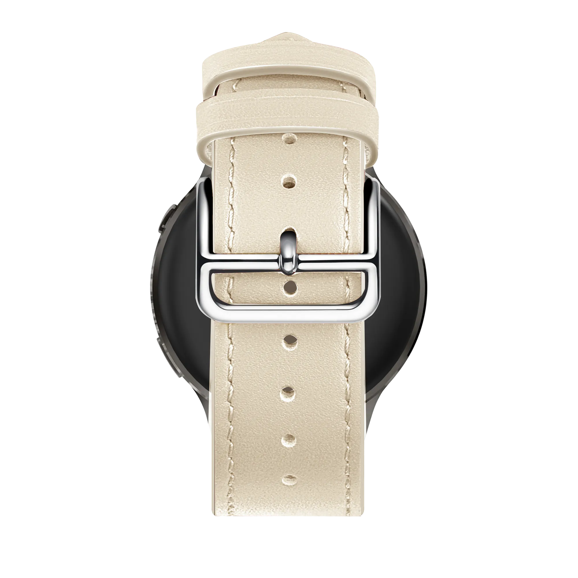 Bandz Garmin 18mm Leather Strap 'Deluxe' (Beige)