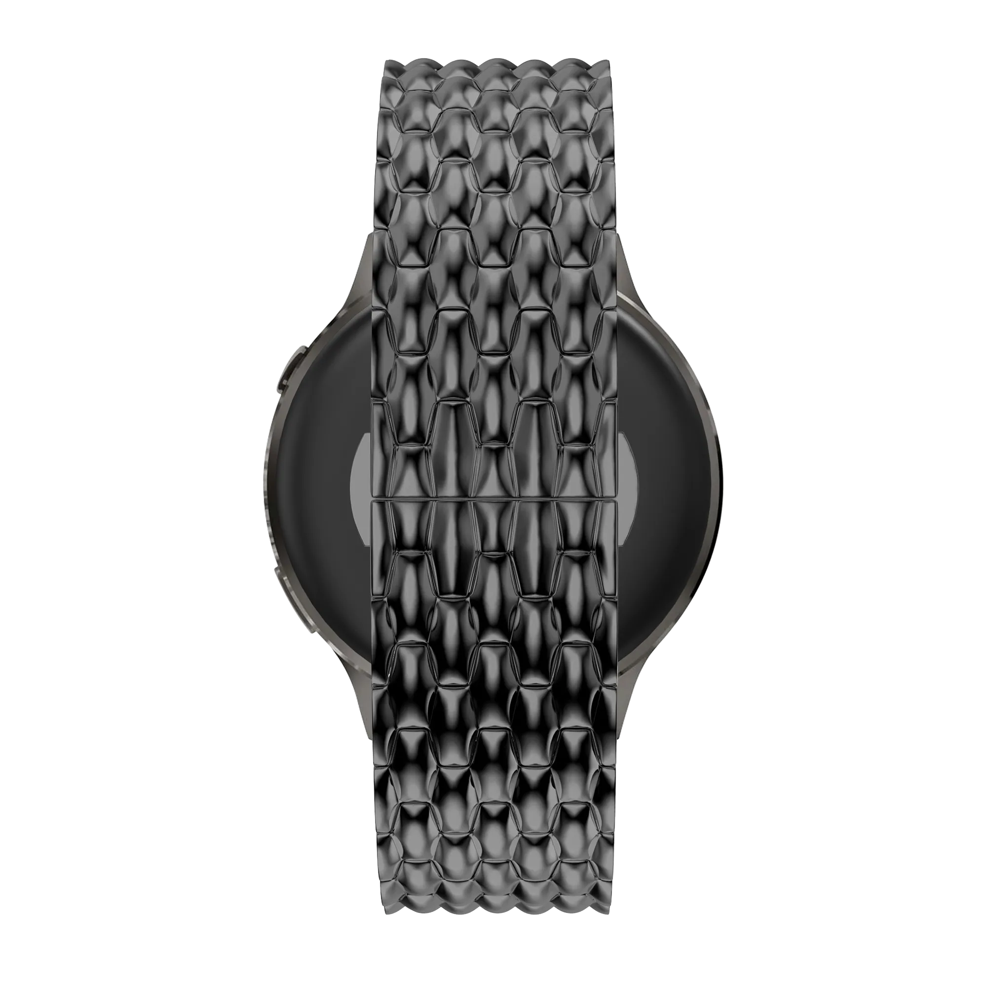 Bandz Garmin Forerunner 70 Steel Strap 'Dragon' (Black)
