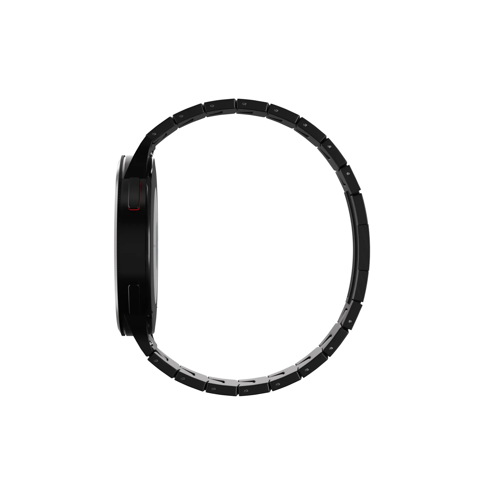 Huawei Watch GT 5 Pro - 46mm Titanium Grain Strap (Flat Closure) (Black)