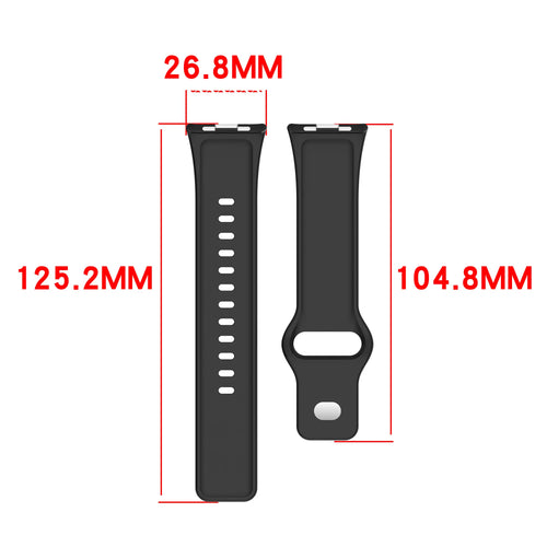 Redmi Watch 6 Active Silicone Classic Strap (Black)