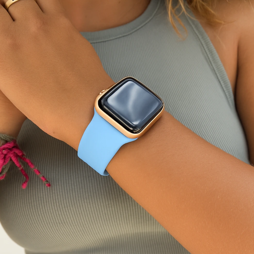 Apple Watch Silicone Strap (Light Blue)