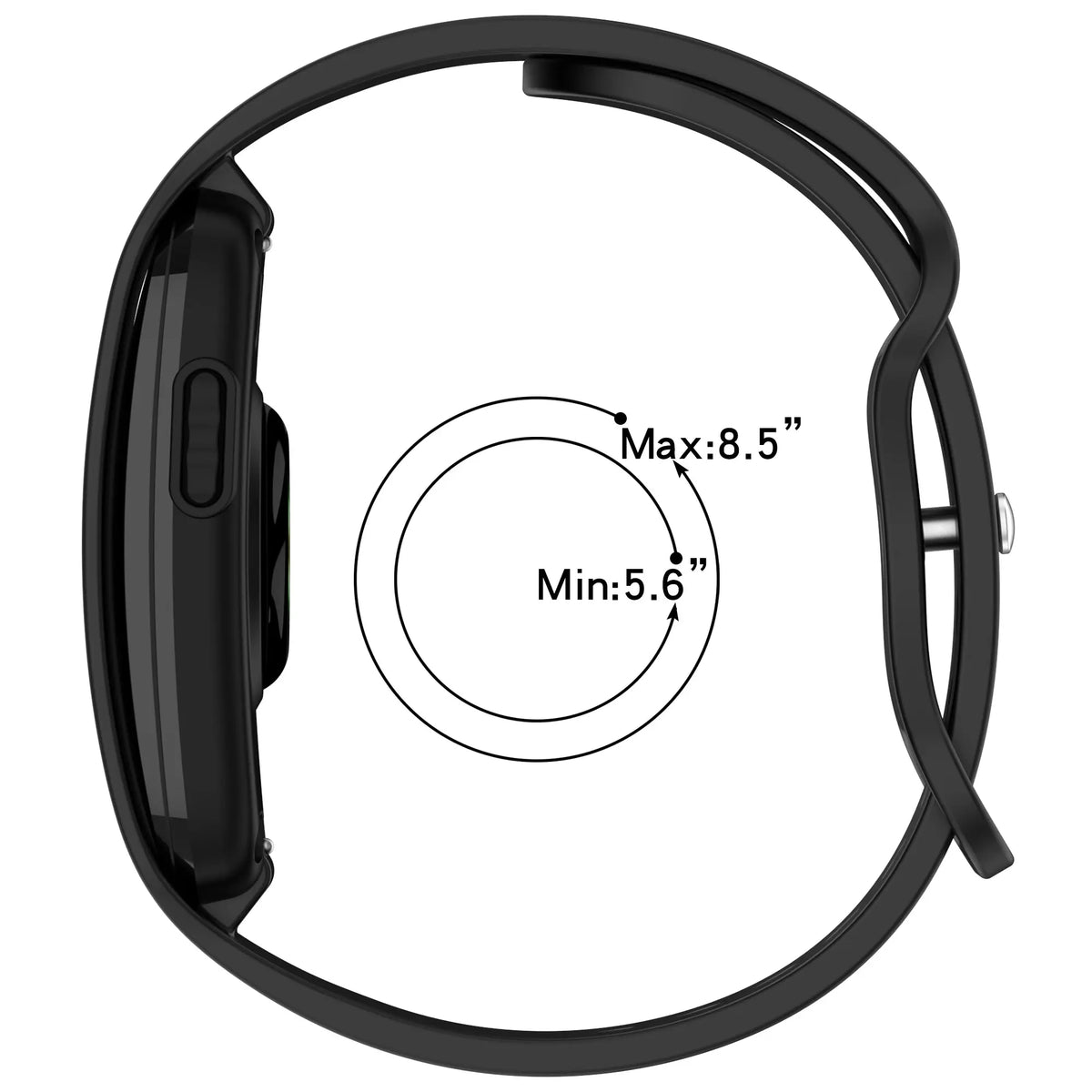 Garmin Cirqa Classic Silicone Strap (Black)