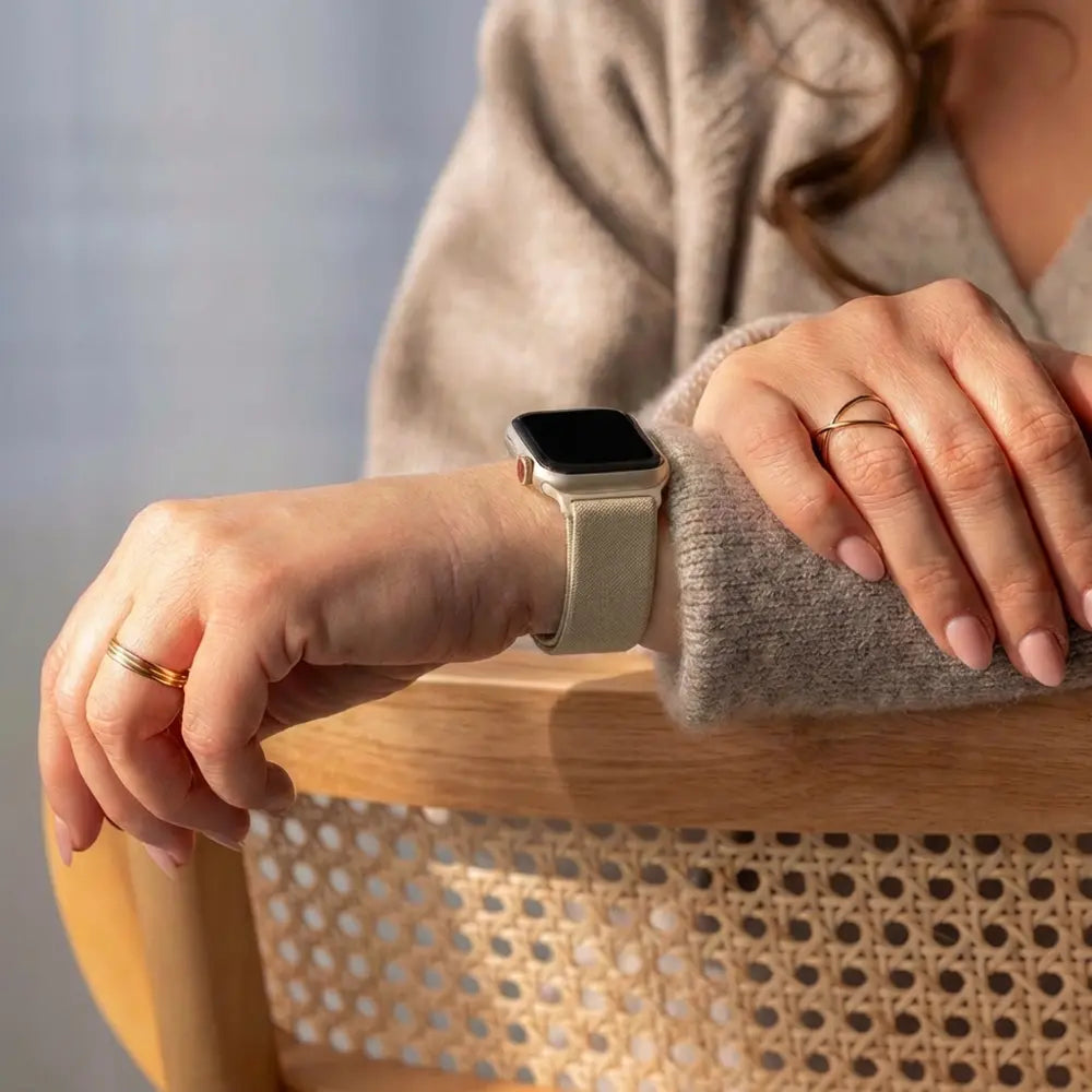 Apple Watch Elastic Strap (Starlight)