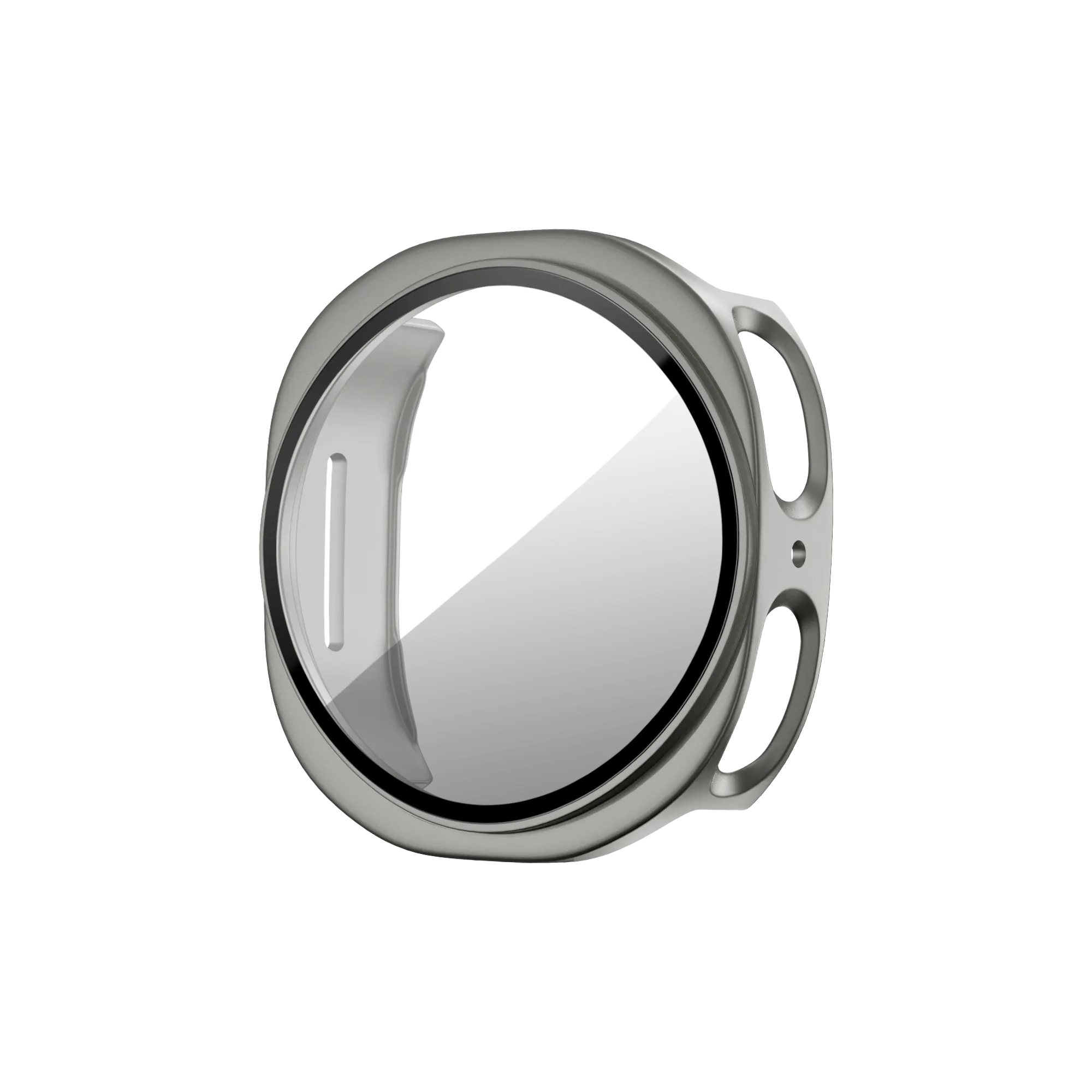 Bandz Samsung Galaxy Watch 8 - 44mm PC Cover with Glass (Titanium Gold)