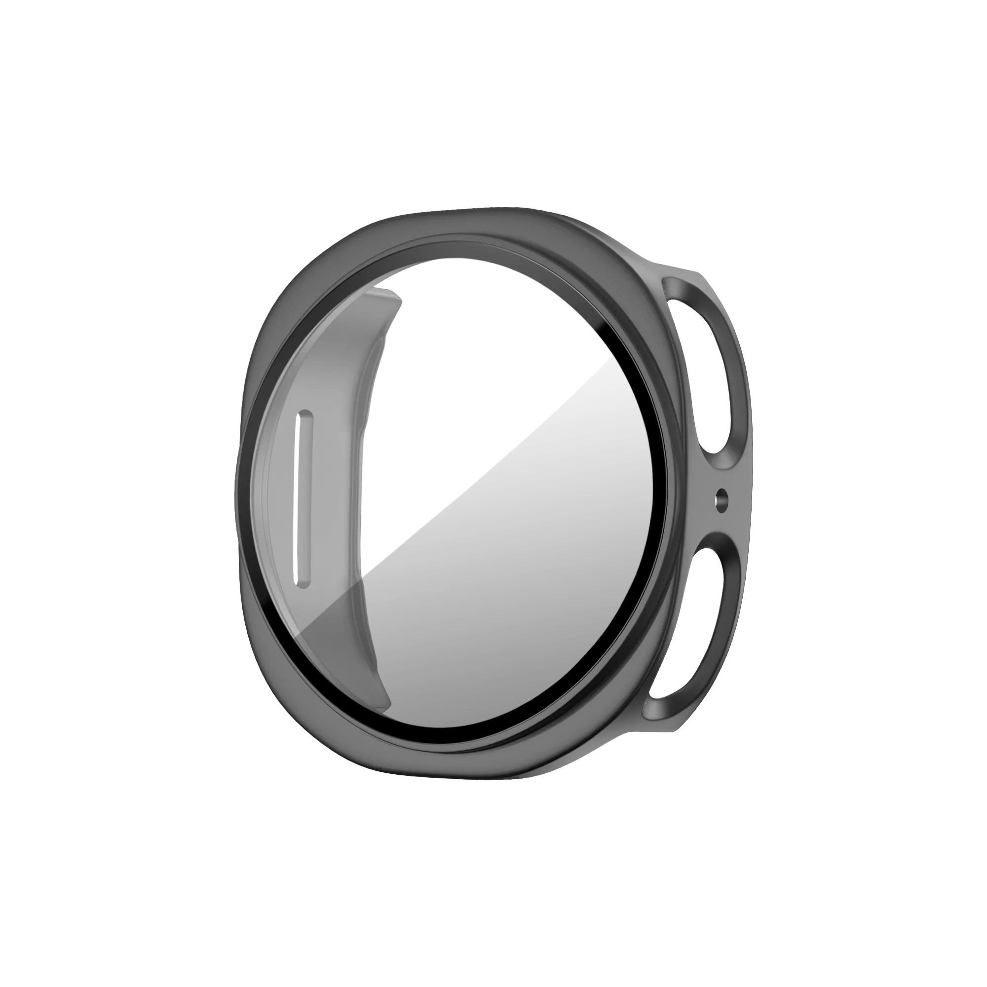 Bandz Samsung Galaxy Watch 8 - 44mm PC Cover with Glass (Titanium Grey)