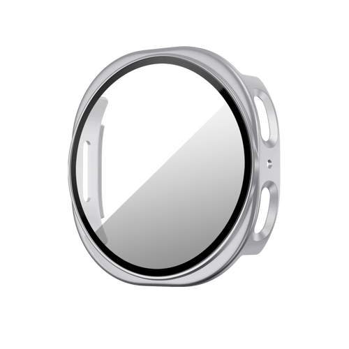 Bandz Samsung Galaxy Watch 8 - 40mm PC Cover with Glass (Silver)