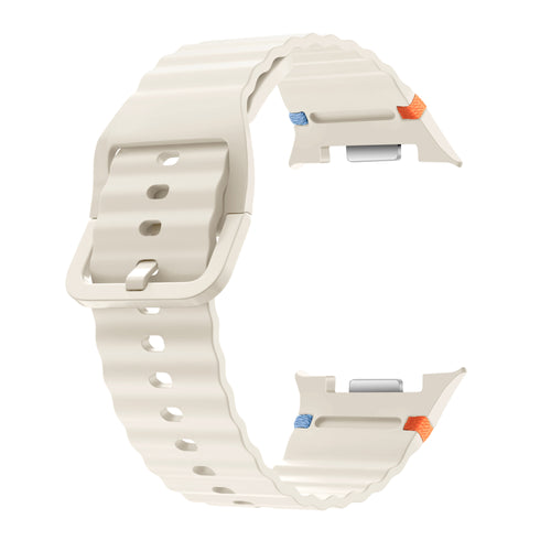Samsung Galaxy Watch 8 Classic Wave Silicone Strap (Starlight)