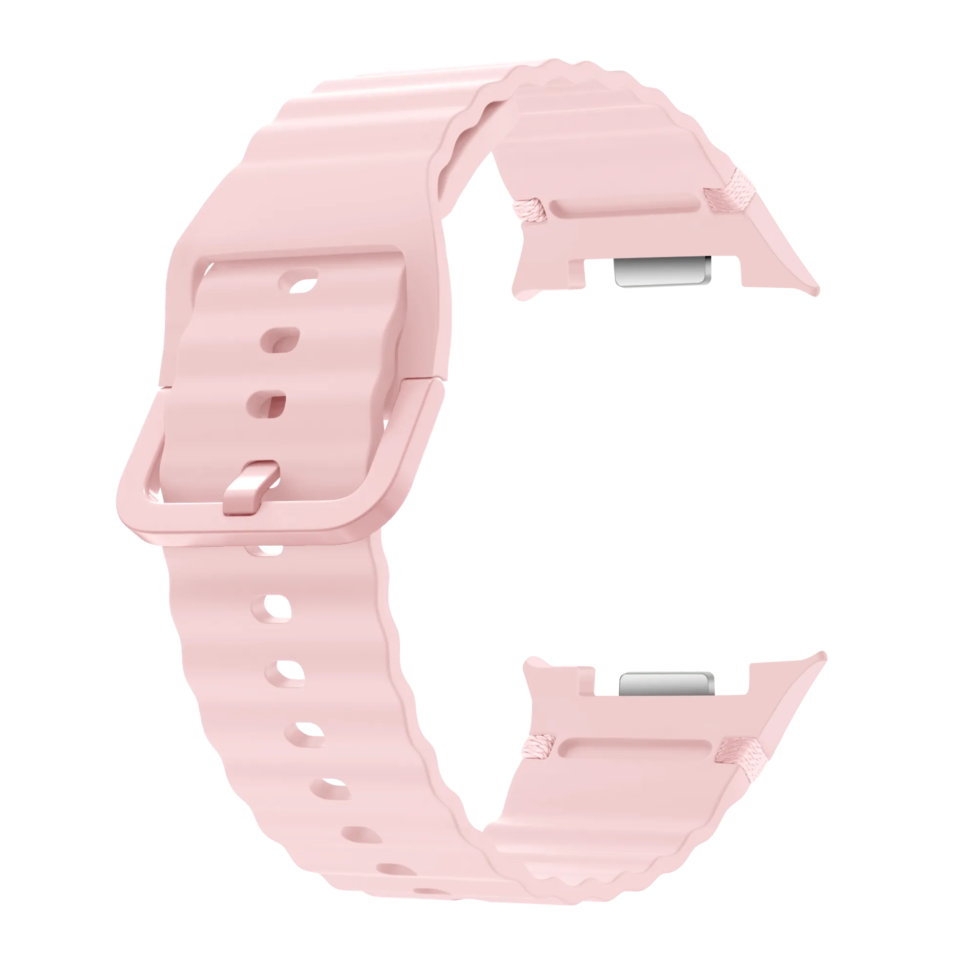 Samsung Galaxy Watch 8 - 44mm Wave Silicone Strap (Pink)
