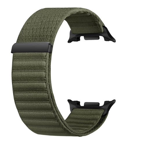 Samsung Galaxy Watch 8 - 40mm Wave Nylon Strap (Dark Green)