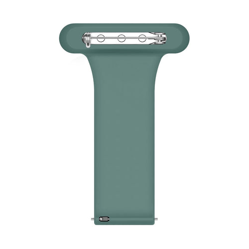 Silicone Nurse Fob, green, without a watch, 3/4 front view