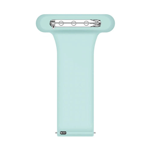 Silicone Nurse Fob, light green, without a watch, 3/4 front view