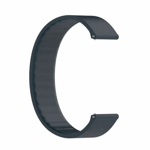 Silicone Elastic Strap, dark blue, without a watch, 3/4 front view