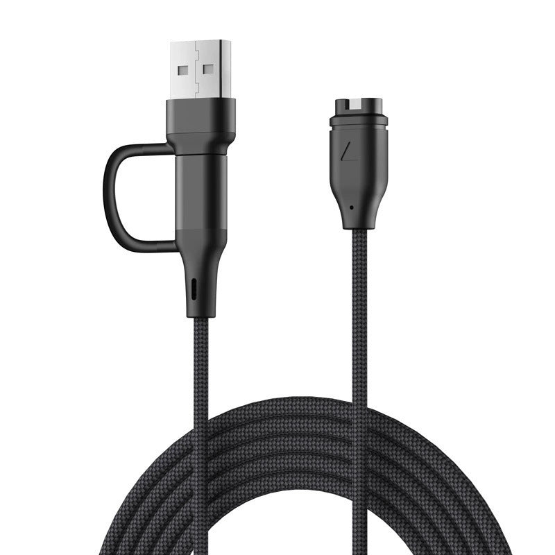 Strap-it USB-A & C 2in1 Braided Garmin Fenix 8 Pro Charger