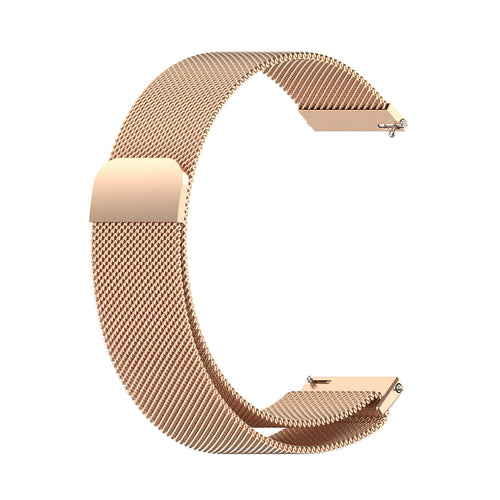 Milanese Strap, rose gold, without a watch, 3/4 front view