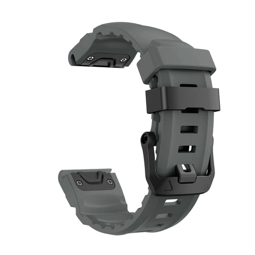 Garmin Fenix E Trail Silicone Strap (Dark Grey)