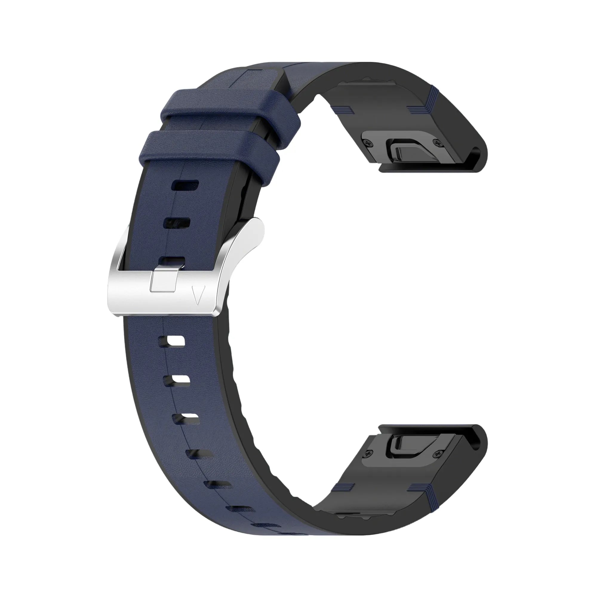 Garmin Fenix E Leather Hybrid Strap (Blue)