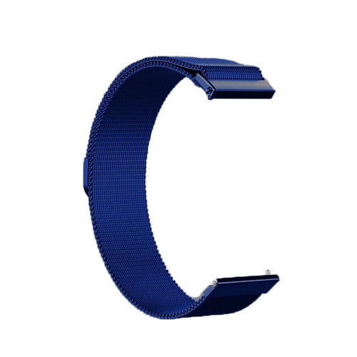 Milanese Strap, blue, without a watch, 3/4 front view