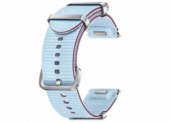 Nylon Athleisure Strap, blue, without a watch, 3/4 front view