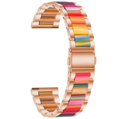 Coros Apex 2 Steel Resin Strap (Rose Gold/Colourful)
